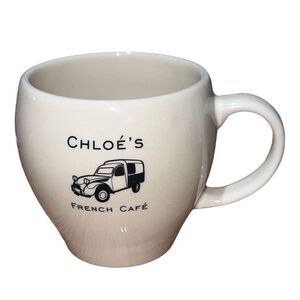Chloe's French Cafe Coffee Mug Cup Porcelain Vintage C'Est Si Bon Santa Rosa, Ca